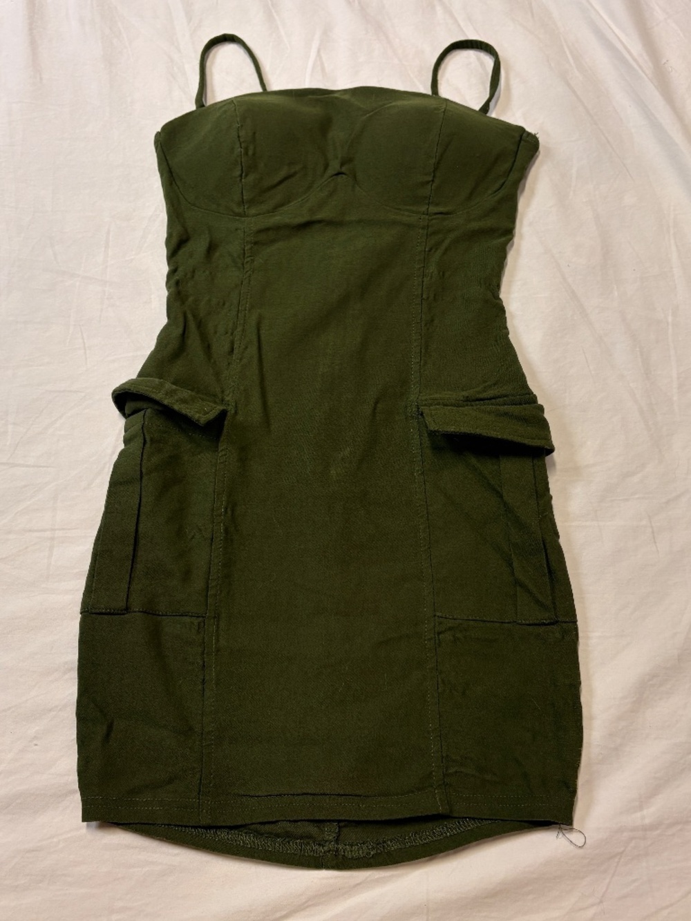 Windsor green cargo bodycon mini dress - Picture 2 of 4